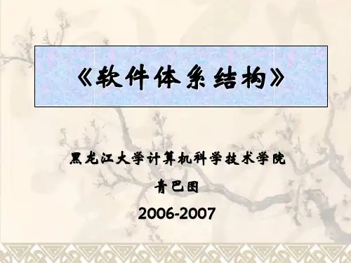 软件体系结构