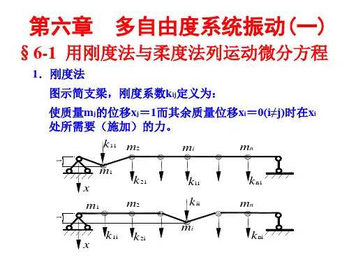 《结构动力学》-第六章-多自由度系统振动(一)