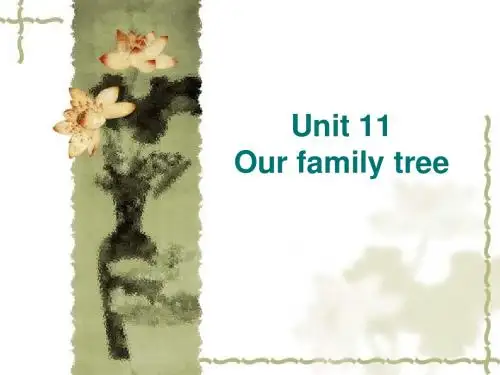 Unit_11_Our_family_tree