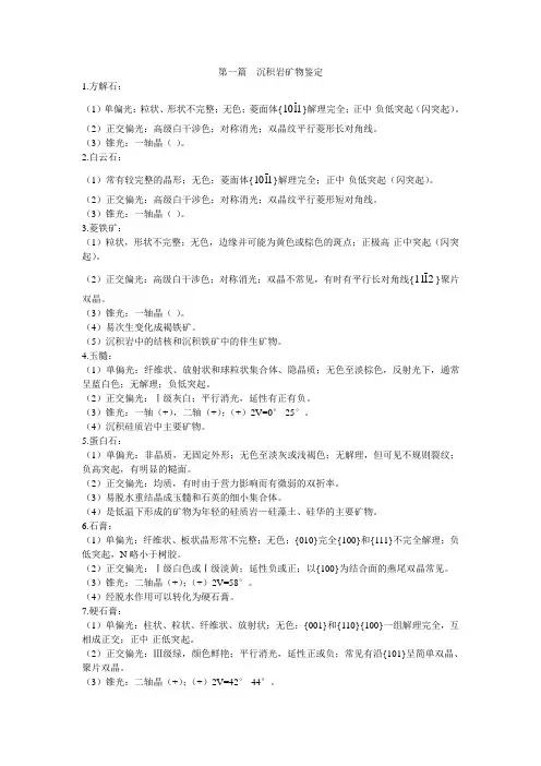 岩石薄片鉴定