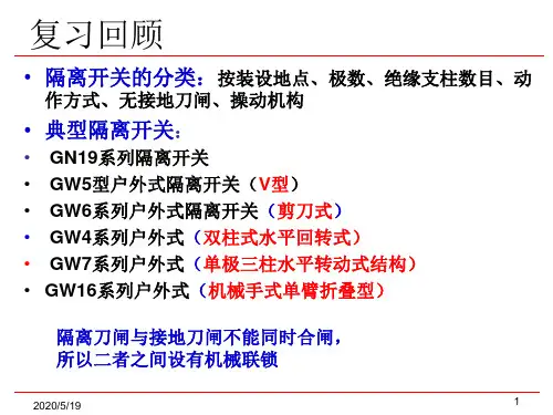 2.5负荷开关、熔断器及低压开关