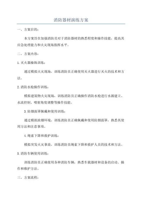 消防器材演练方案