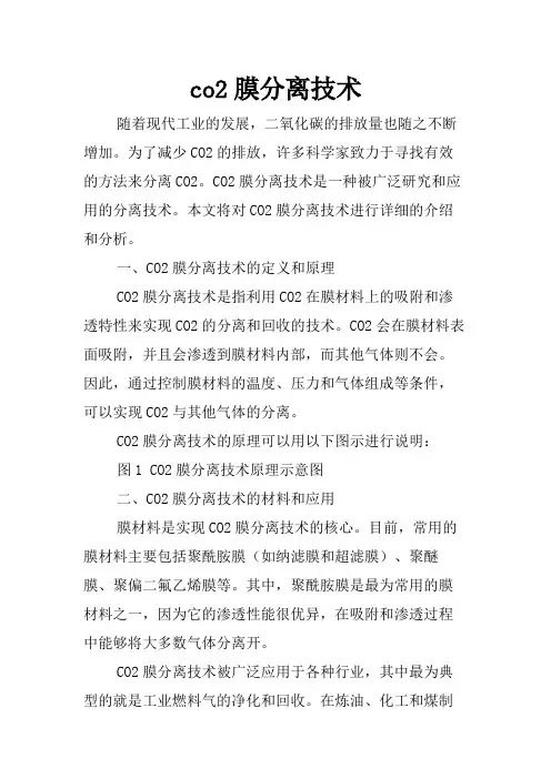 co2膜分离技术
