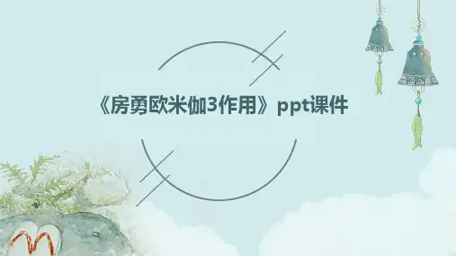 《房勇欧米伽3作用》课件