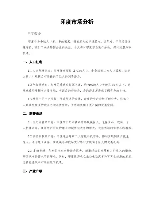 印度市场分析