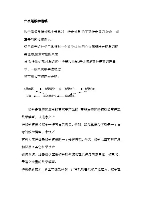 什么是数学建模