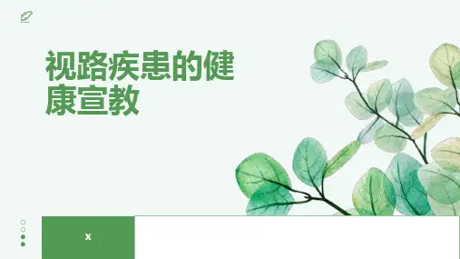 视路疾患的健康宣教(1)