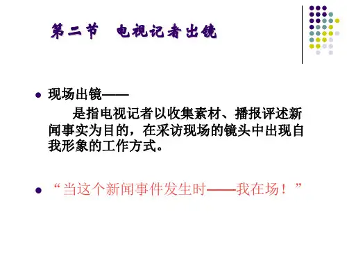 记者出镜.ppt