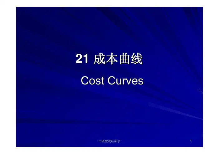 21  成本曲线