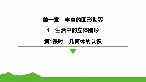 第一章 丰富的图形世界复习训练课件北师大版数学七年级上册