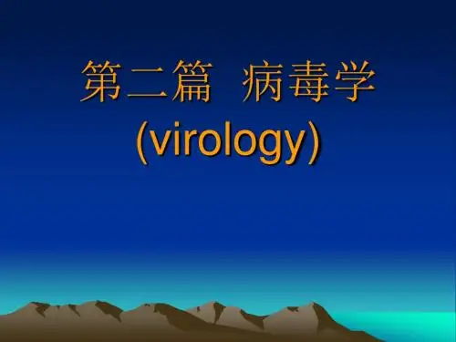病毒学总论讲义课件