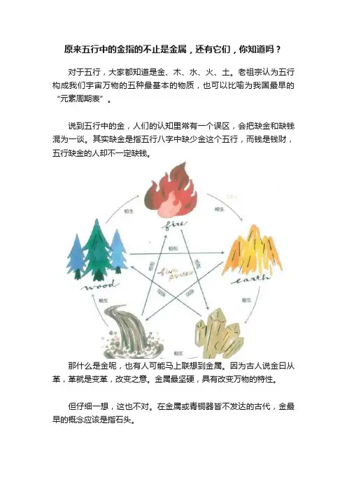 原来五行中的金指的不止是金属，还有它们，你知道吗？
