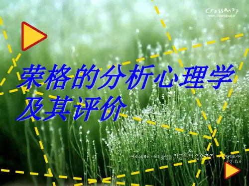 荣格的分析心理学及其评价 PPT课件