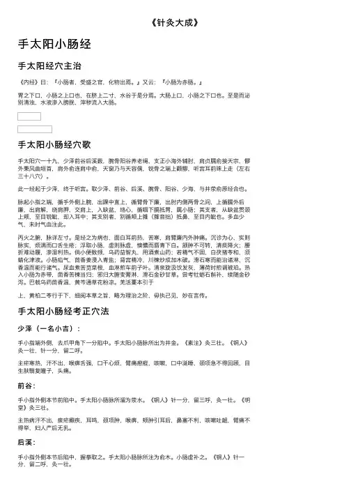 《针灸大成》