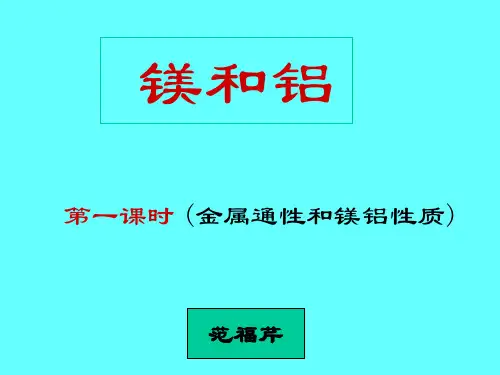 镁和铝第一课时