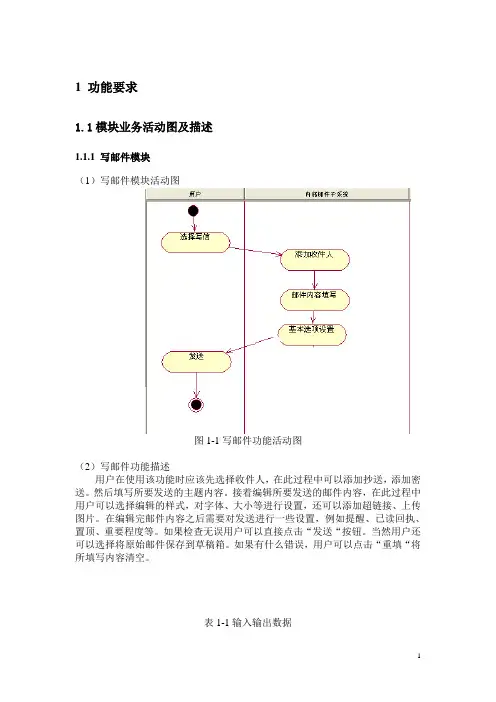 oa-内部邮件模块-需求分析全解