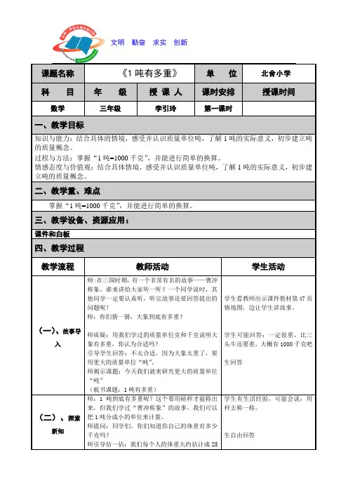 24、《1吨有多重》
