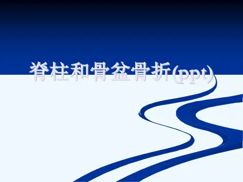 脊柱和骨盆骨折(ppt)