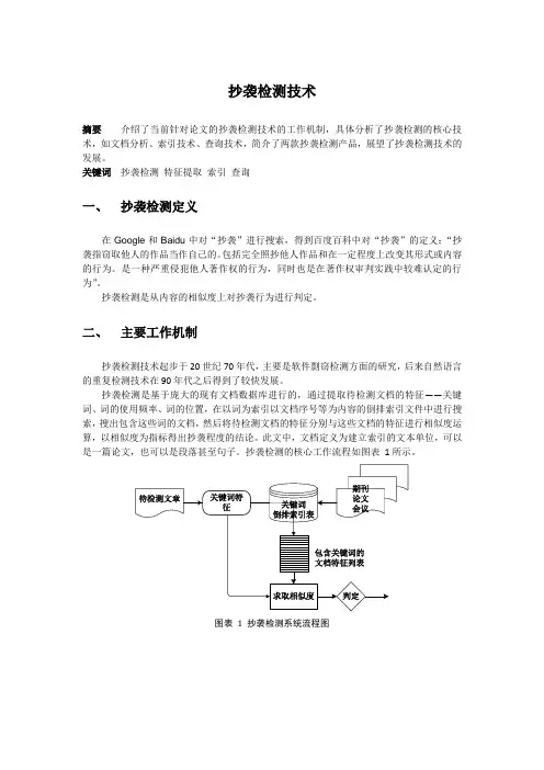 抄袭检测技术