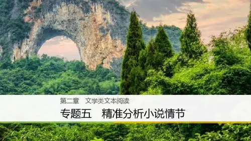 2018高考语文二轮复习第二章《文学类文本阅读》：专题五 精准分析小说情节