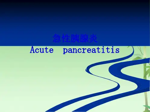 急性胰腺炎PPT(共30张PPT)