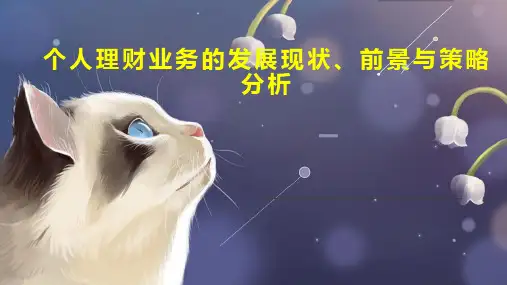 个人理财业务的发展现状、前景与策略分析