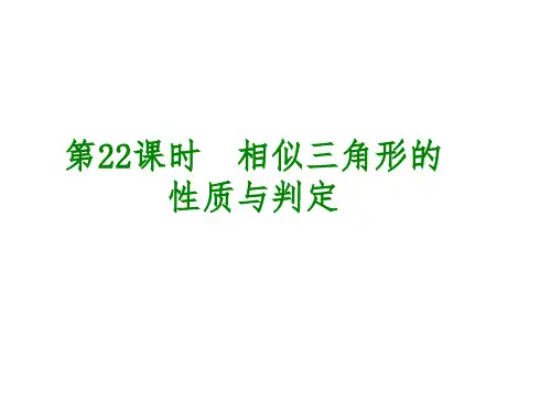 相似三角形的性质与判定