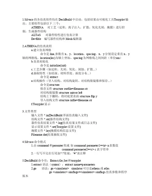 silvaco的学习心得