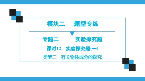 有关物质成分的探究