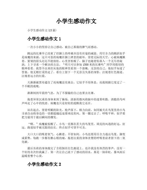 小学生感动作文