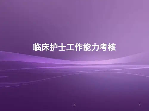 临床护士工作能力考核全版.ppt
