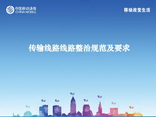 传输线路线路整治规范及要求讲解