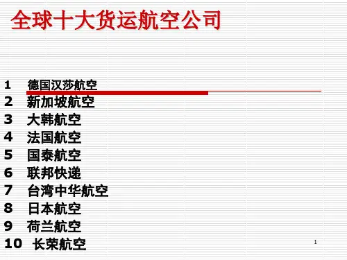 全球十大货运航空PPT课件
