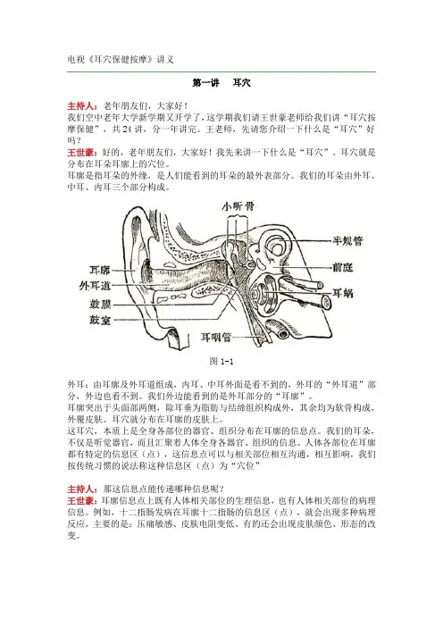 第01讲  耳穴---精品资料