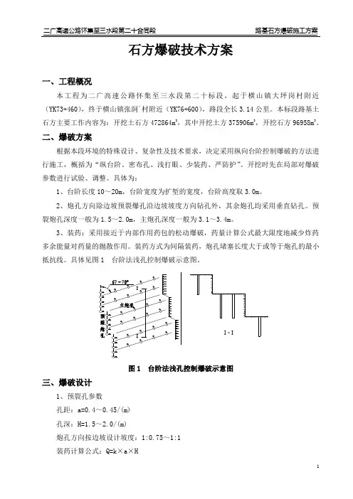 石方爆破技术方案