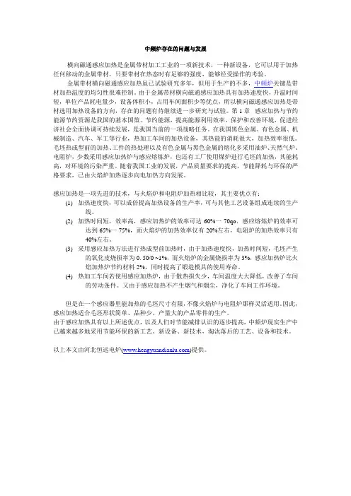 中频炉存在的问题与发展