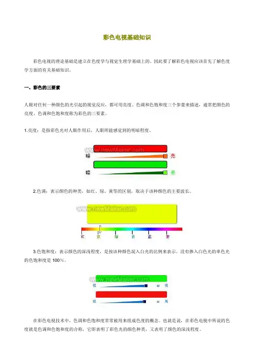 彩色电视基础知识