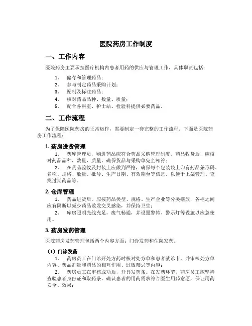 医院药房工作制度[3]