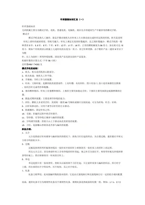 针织知识