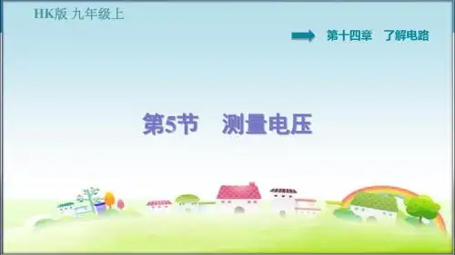沪科版九年级物理上册 14.5  测量电压 习题课件【新版】