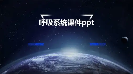 呼吸系统课件PPT课件
