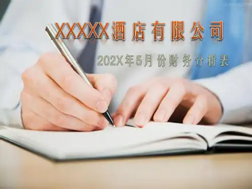 星级酒店财务管理财务分析表ppt模板