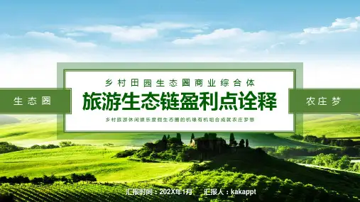 生态圈旅游生态链盈利点诠释PPT模板