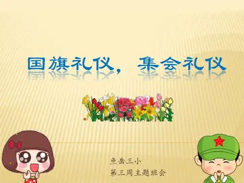 《国旗礼仪-集会礼仪》主题班会