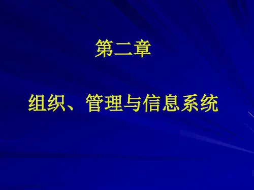 02-第二章-组织、管理与信息系统-XXXX版-中国好声音版(