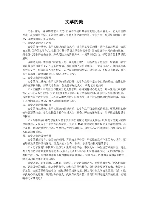文学的美丽
