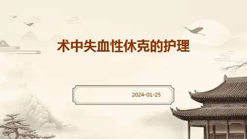 术中失血性休克的护理