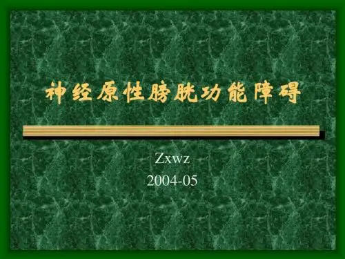 神经原性膀胱功能障碍