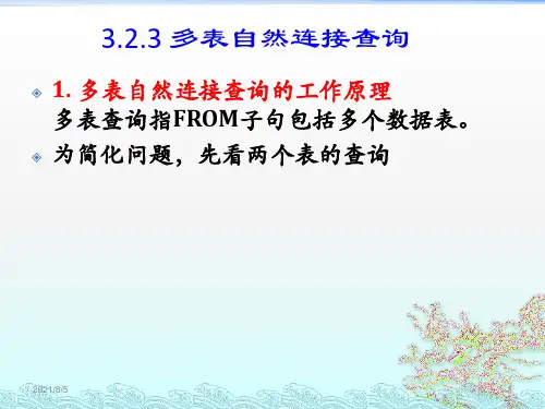 数据库应用03 access中sql查询语言