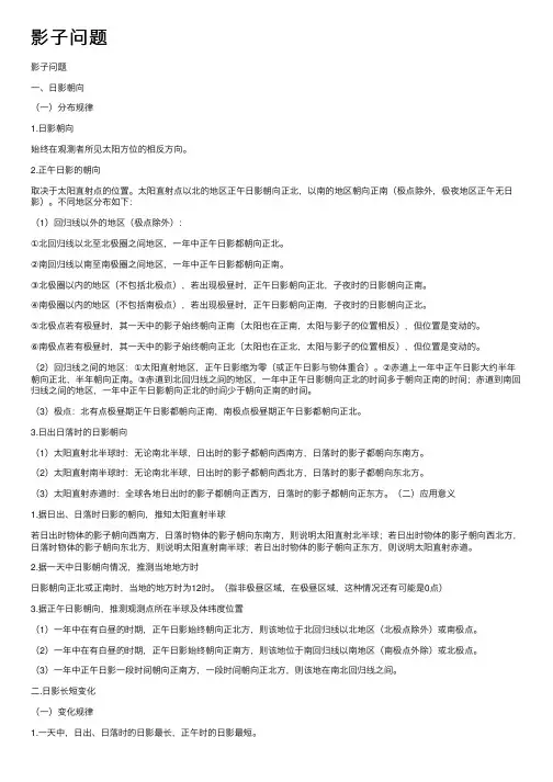 影子问题——精选推荐